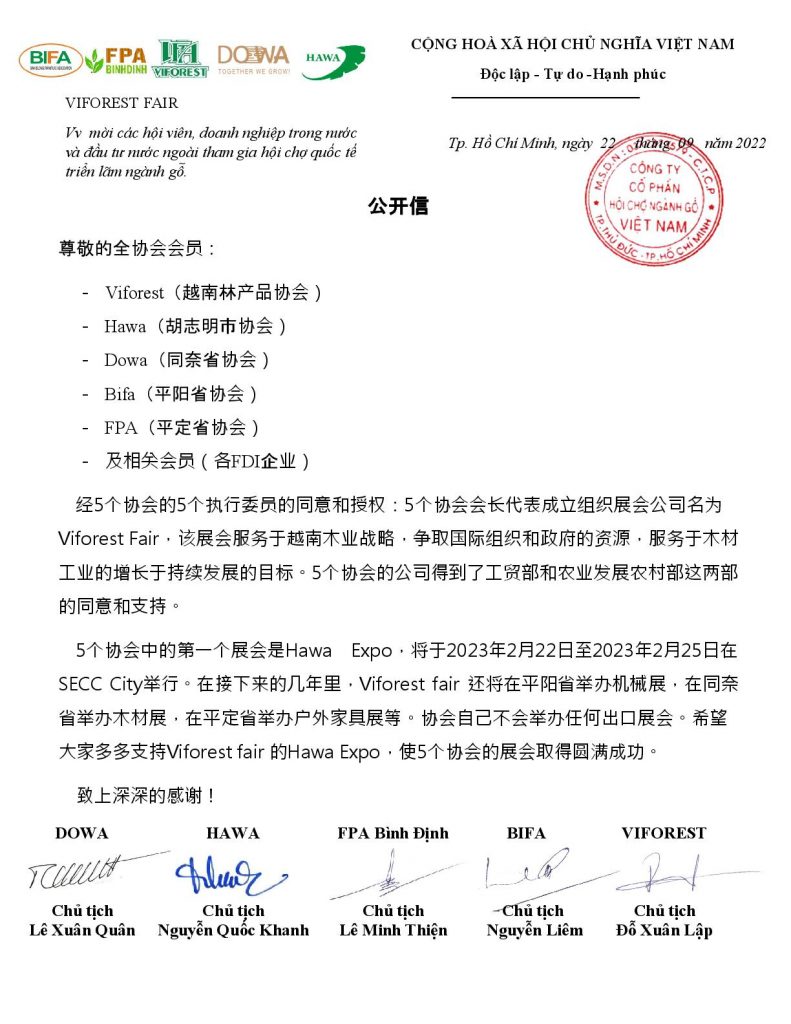 5 Hiệp Hội phối hợp tổ chức HawaExpo 2023 3 166417064211474 001
