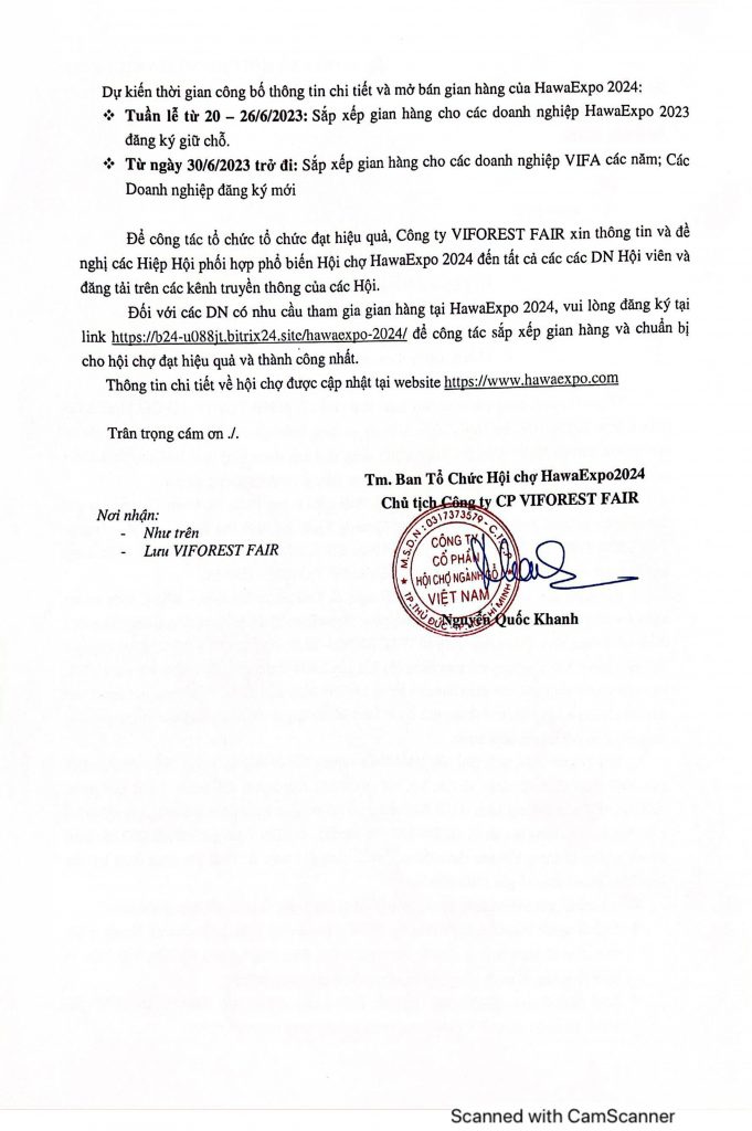 CV to chuc hoi cho Hawa Expo 2024 page 0002 3